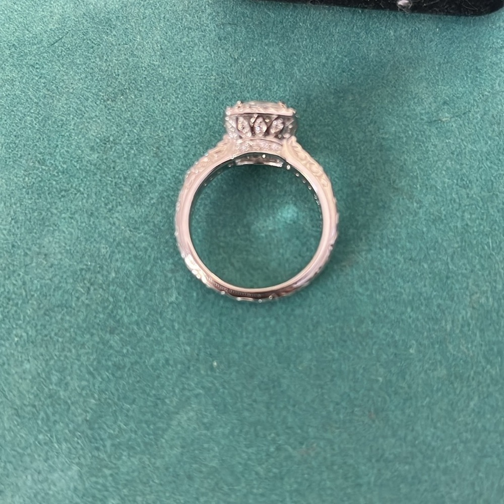 Gorgeous Tacori 925 Silver 2.75 Carat Engagement Ring Size 8 - Picture 4 of 7